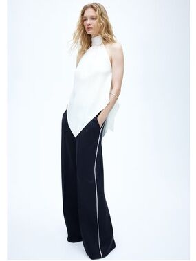 Women's Brown Wide-Leg Pants